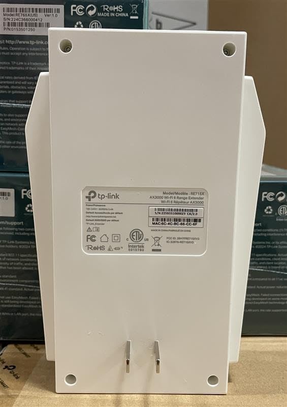 Shows the back of the product with its label and mounting holes to give shoppers a complete view of the physical device.