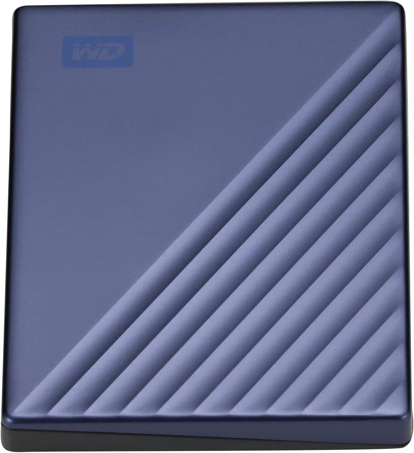 Displays the external hard drive product in a clean, catalog-style format to show its physical appearance, design, and color without distractions.