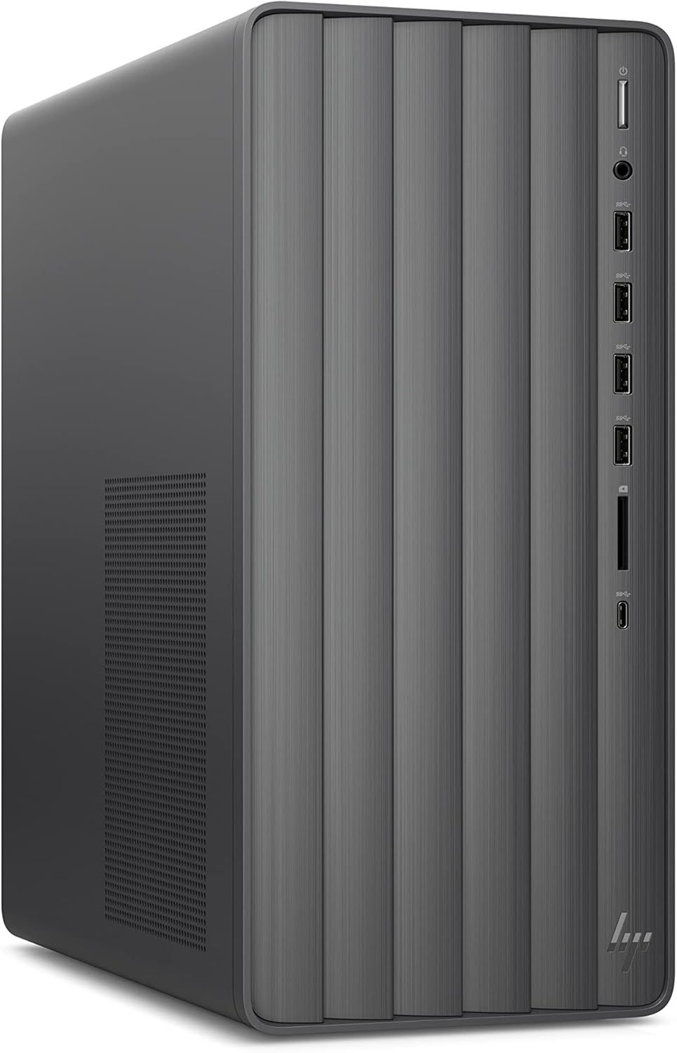 Displays the product in a clean, catalog-style format to show the physical design, port configuration, and overall appearance of the desktop computer.