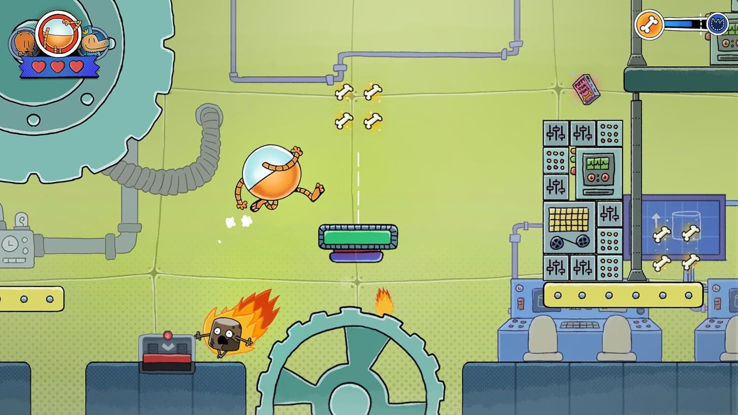 This appears to be a screenshot from a video game, not an Amazon product image. It shows gameplay with characters, UI elements, and a platformer-style environment.