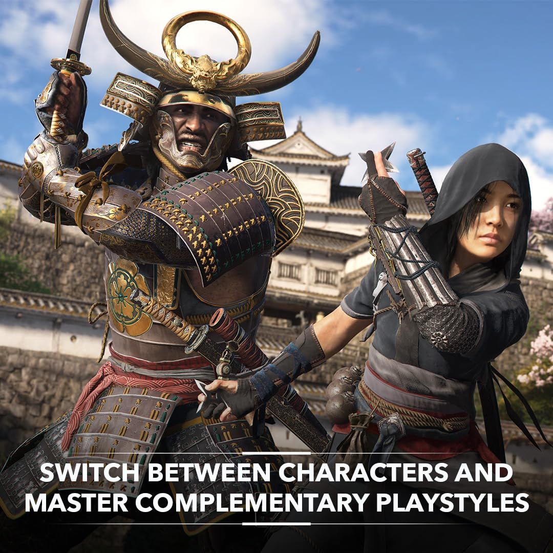 Communicates the game's feature allowing players to switch between different characters with complementary playstyles, emphasizing gameplay variety and flexibility.