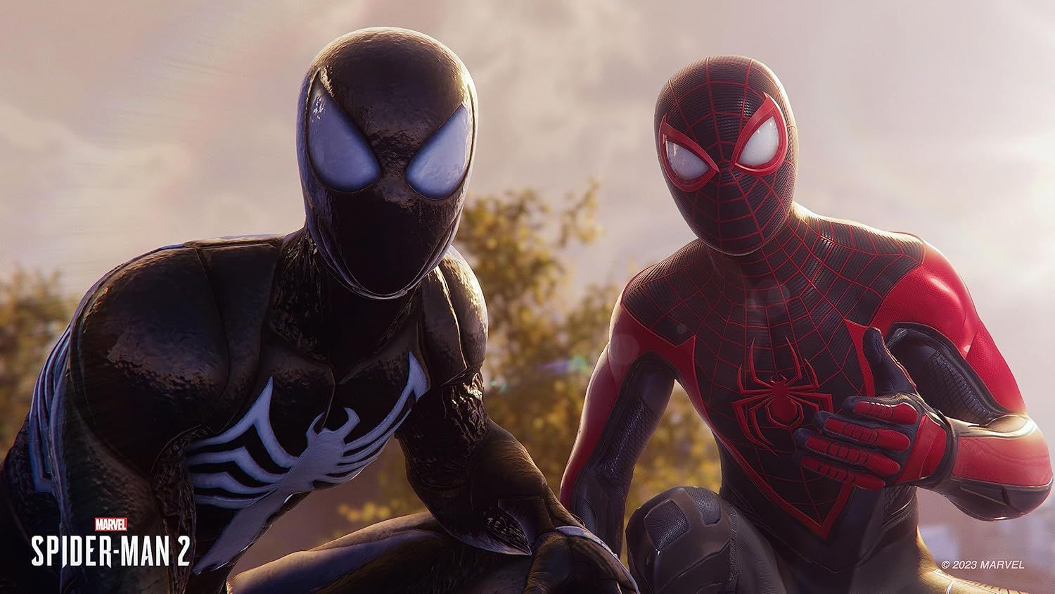 Showcases multiple Spider-Man character variants available in the game to help shoppers understand the product lineup and character options.