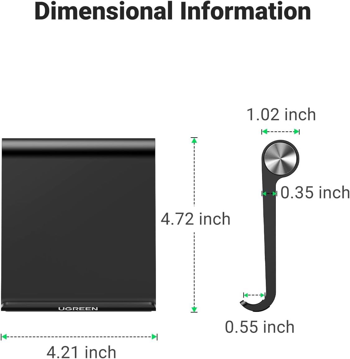Communicates the exact physical measurements of the product to help shoppers understand its size and ensure it fits their space or needs.