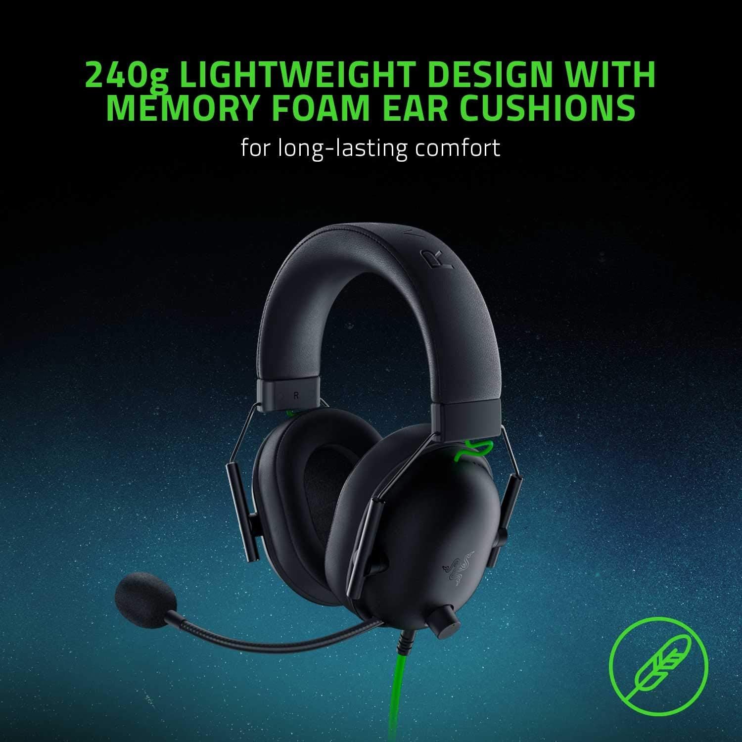 Communicates the headset's ultra-light weight (240g) as a key performance metric, reassuring shoppers that the product is comfortable for extended gaming or work sessions. Highlights the comfort…