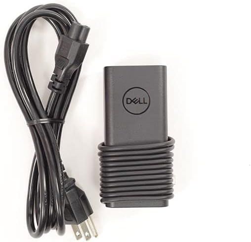 Shows the customer exactly what components are included in the package: the Dell power adapter and its attached power cable.