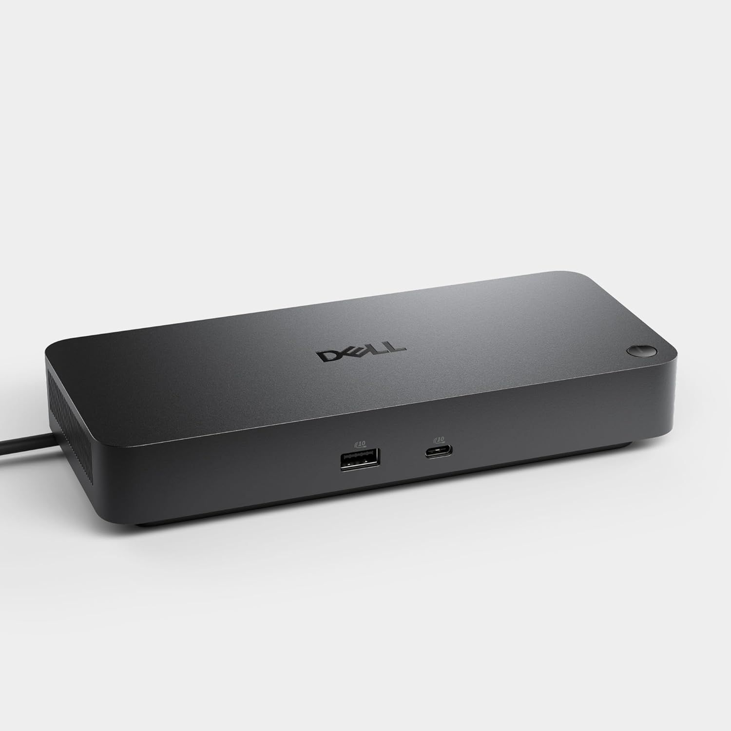 Provides a clean, catalog-style view of the Dell docking station product on a neutral background with no text or design elements, allowing shoppers to see the product clearly.