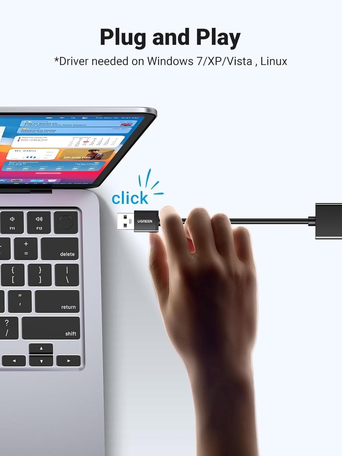Demonstrates the simple plug-and-play installation process to reassure shoppers that the product requires minimal setup effort and is easy to use. Highlights the convenience and simplicity of the…