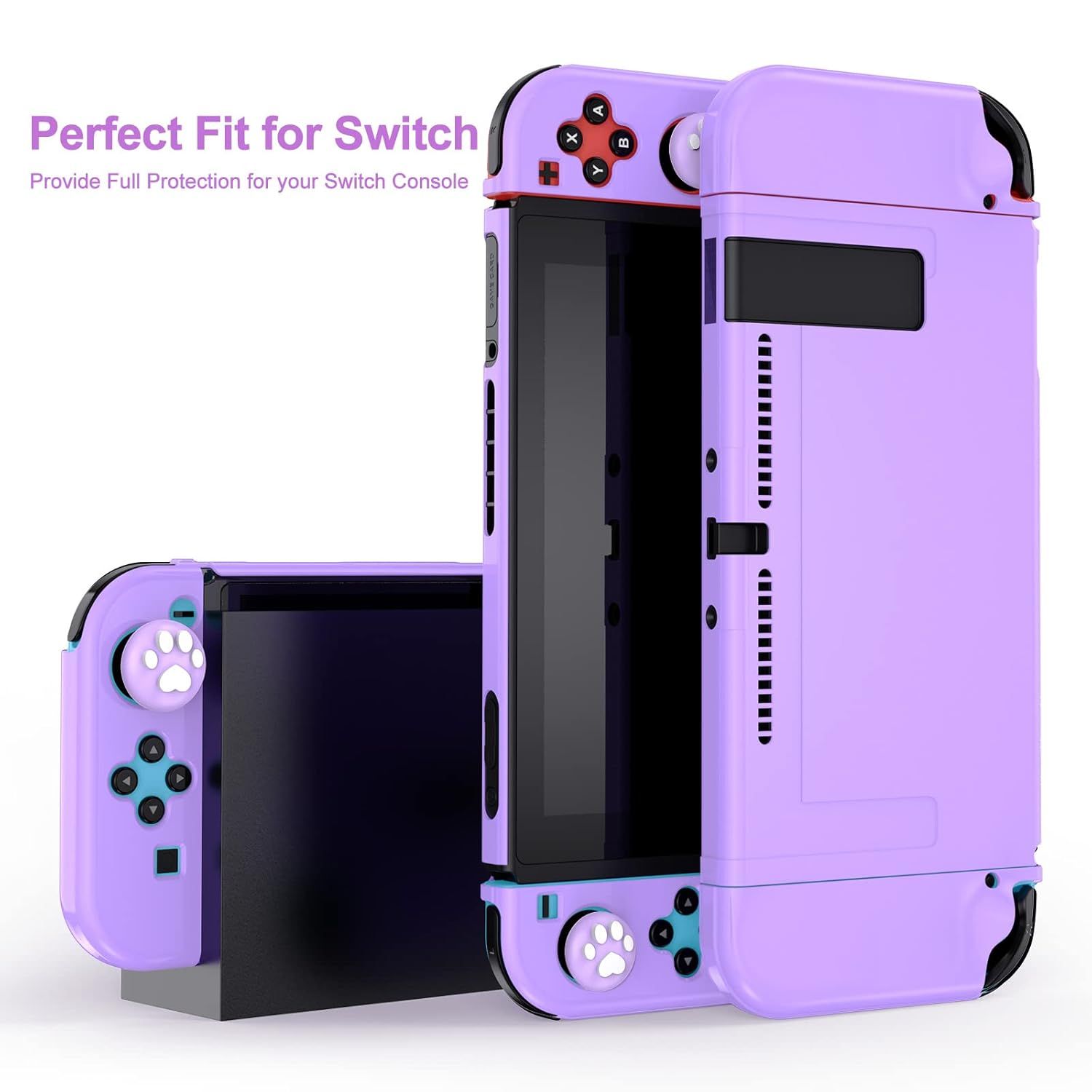 Demonstrates that the protective case is specifically designed to fit the Switch console perfectly while providing complete protection, reassuring shoppers about compatibility and coverage.…