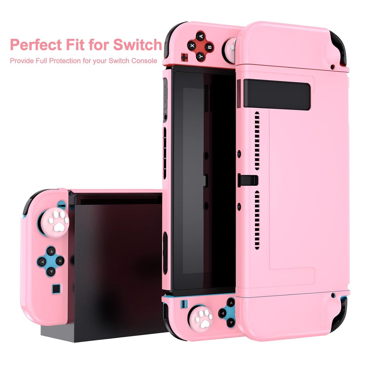 Communicates that this protective case is custom-designed to fit the Nintendo Switch console perfectly while providing complete protection.