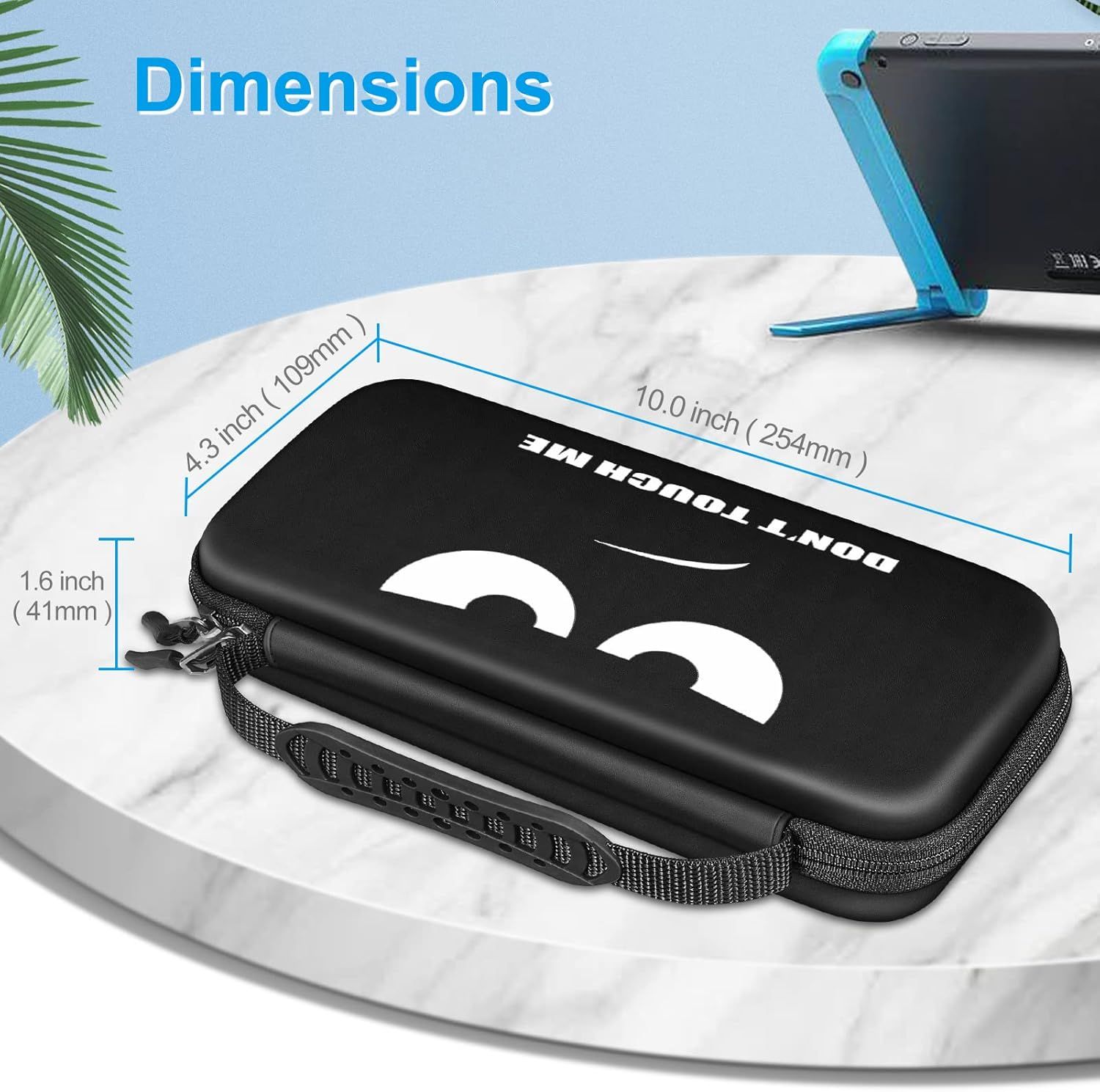 Communicates the exact physical size of the carrying case to help shoppers understand whether it will fit their needs and storage space.