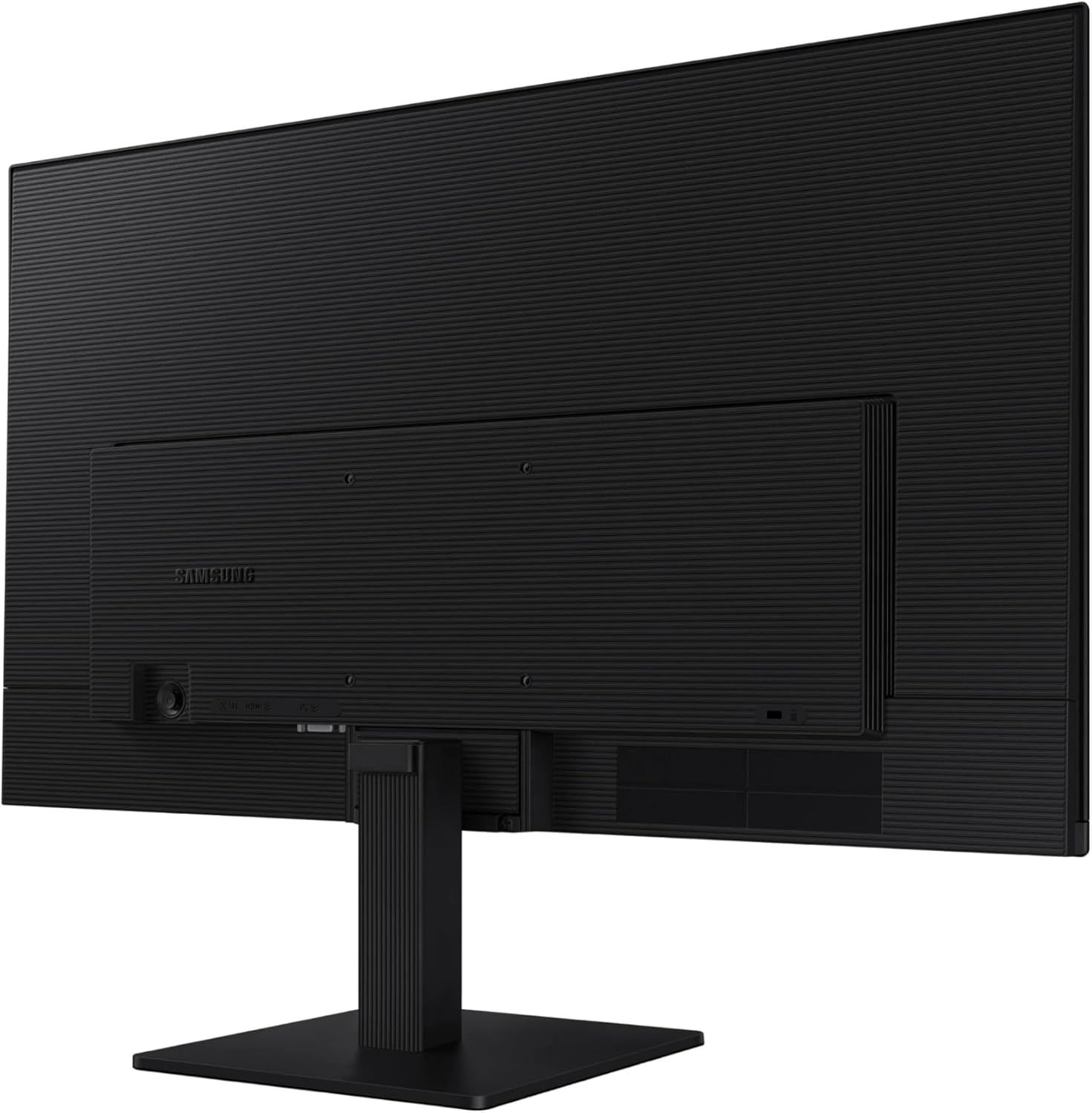 Shows the back of the Samsung monitor to give shoppers a complete view of the product's design, ports, and build quality.