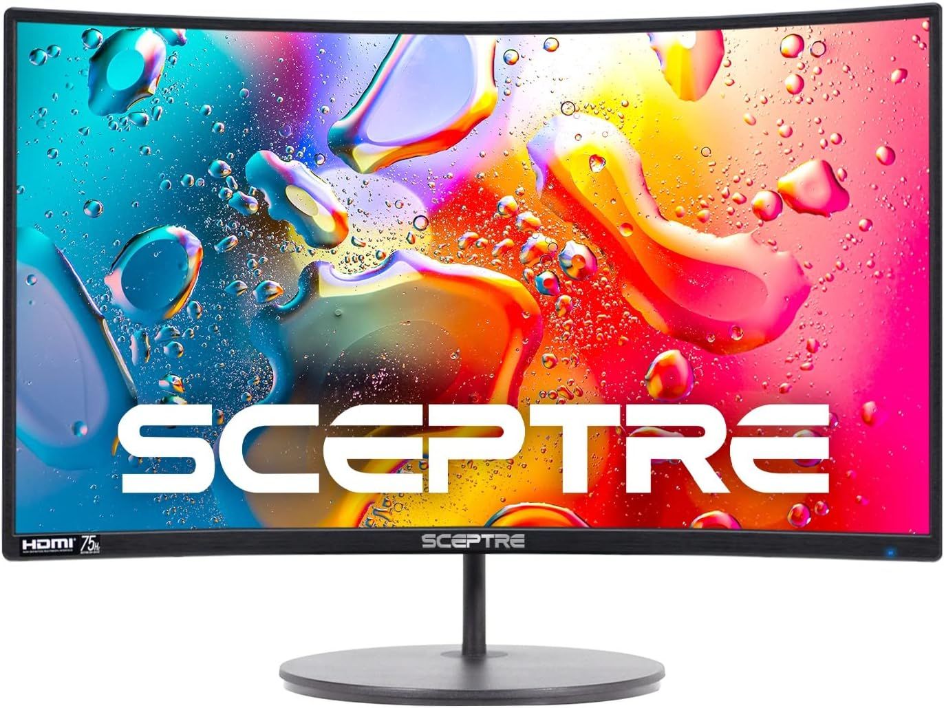 This image showcases the SCEPTRE brand name prominently on the monitor display to build brand recognition and establish the product's identity.