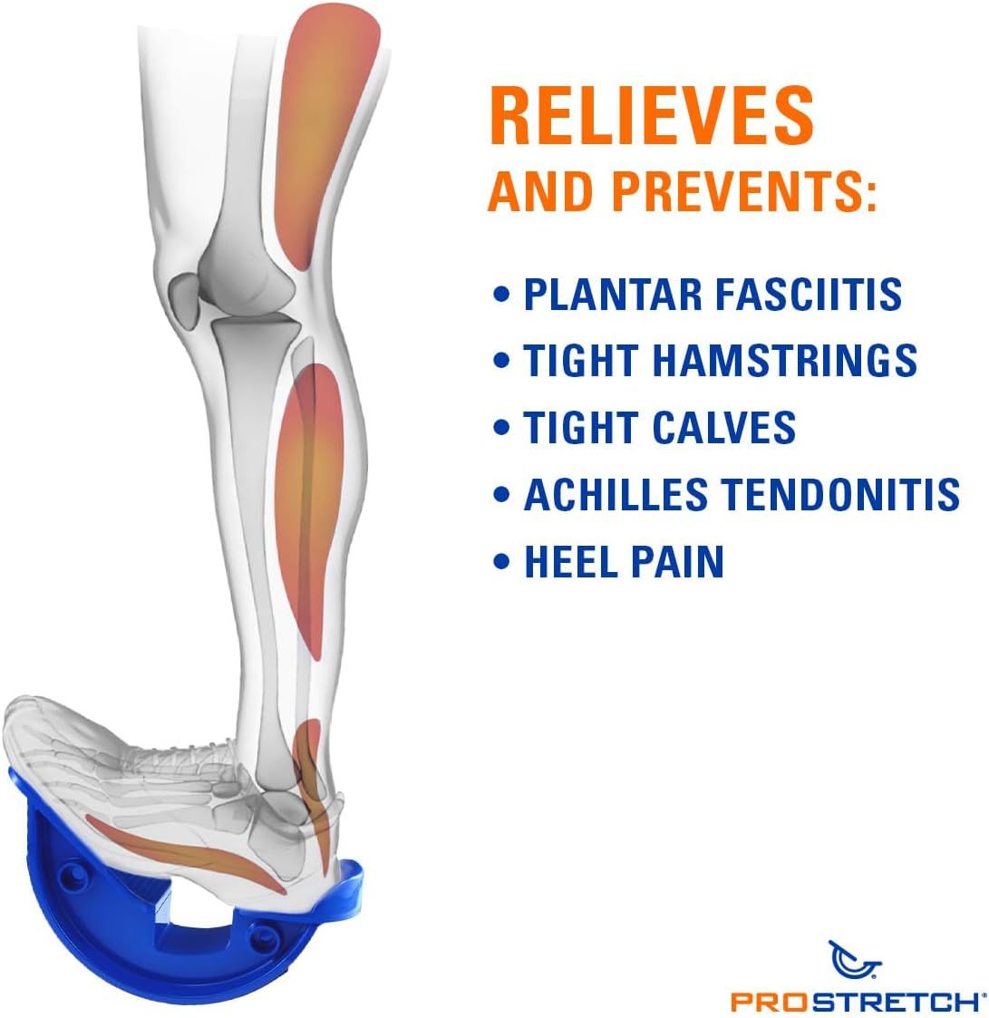 Communicates that the product relieves and prevents multiple lower leg and foot conditions, reassuring shoppers of its comprehensive therapeutic benefits.