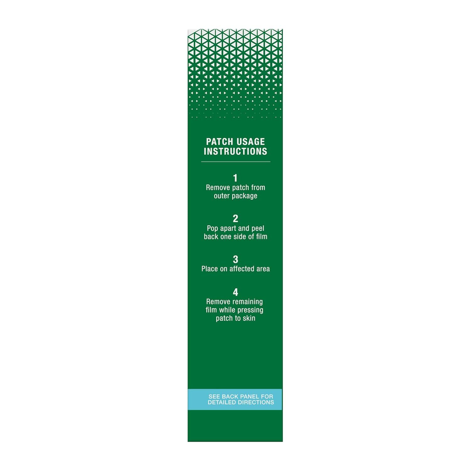 Provides step-by-step instructions on how to properly apply the patch product, ensuring correct usage and effectiveness.