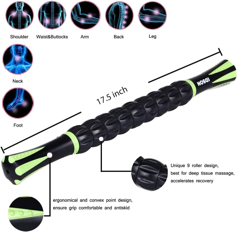 Breaks down the physical components and design features of the massage roller stick to show shoppers what makes it effective for deep tissue massage and recovery. Demonstrates the versatility of the…