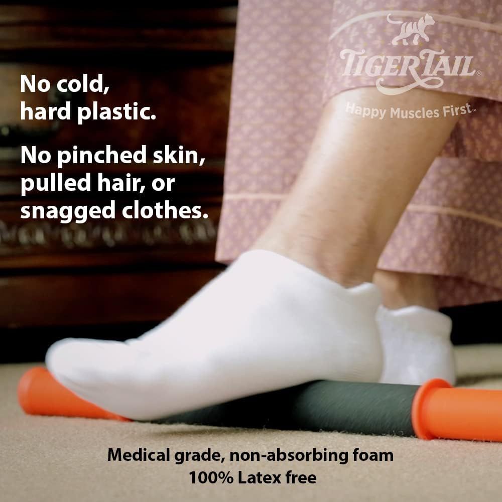 Communicates multiple product benefits including comfort (no cold plastic, no pinching/pulling), safety (latex-free), and quality (medical grade foam) to reassure shoppers about the product's…