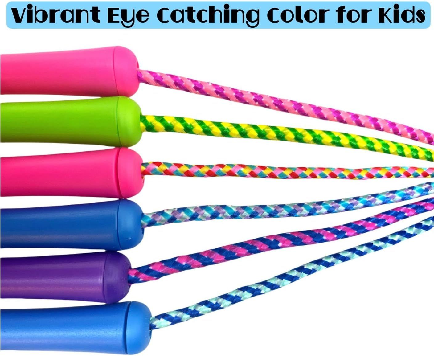 Showcases the brand's product lineup with multiple colorful jump rope options to help shoppers understand the variety available and choose their preferred style.