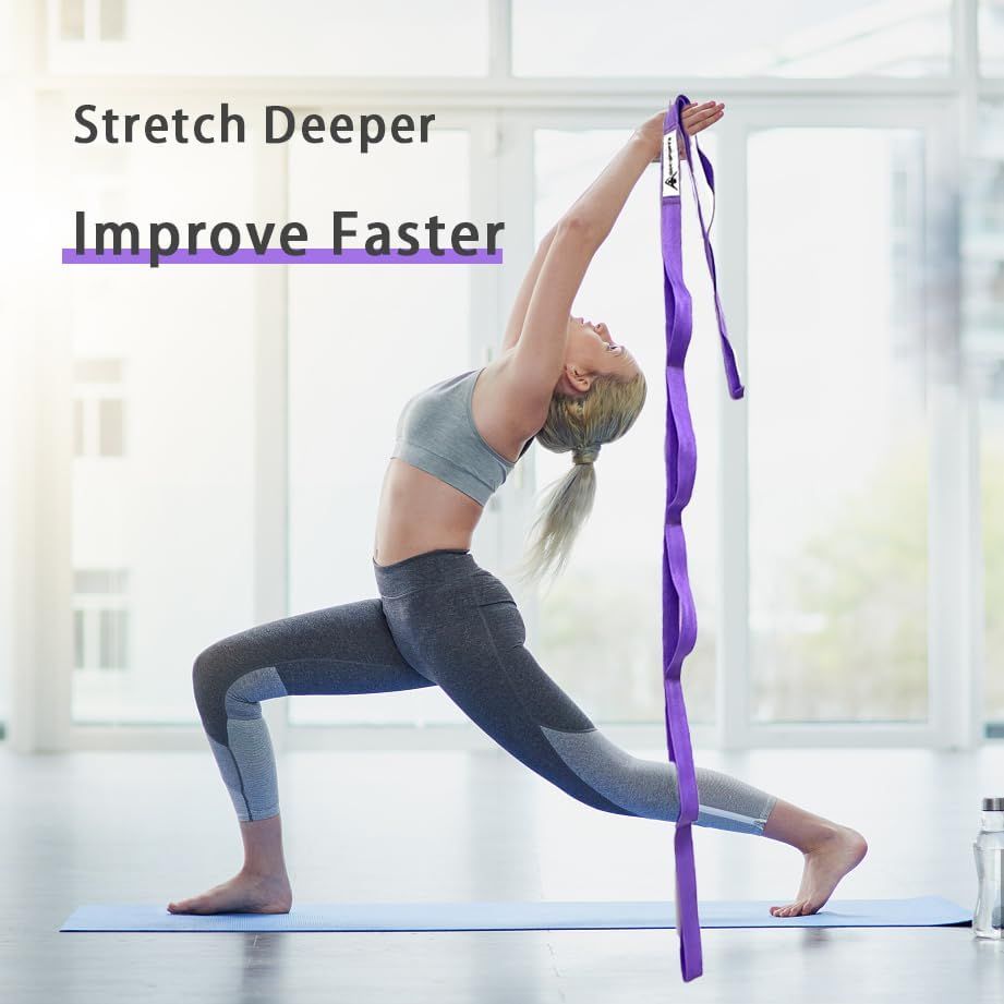 Demonstrates how the product enables deeper stretches and faster flexibility improvement, reassuring shoppers of its effectiveness for yoga and stretching routines.