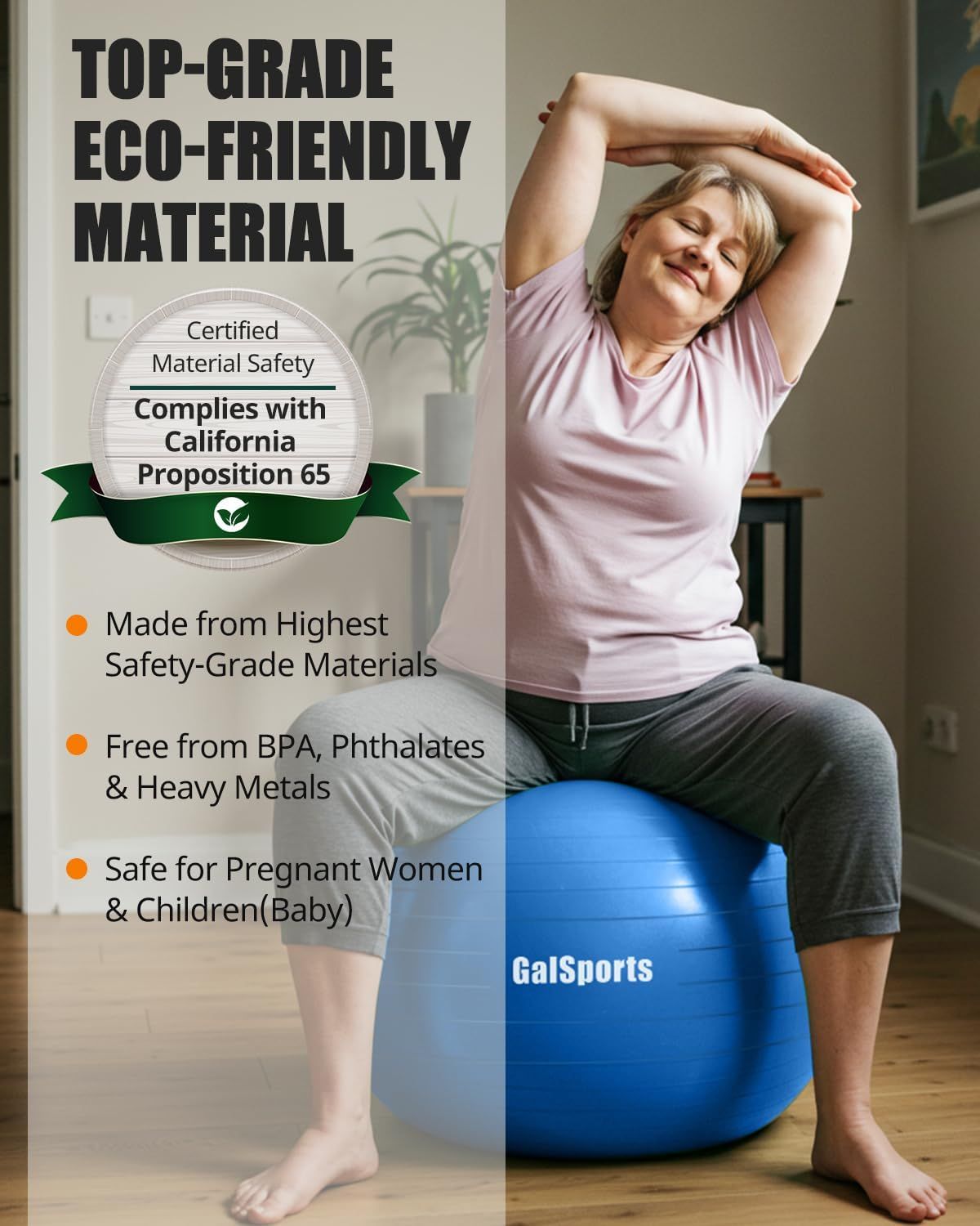 Communicates that the product is made from certified eco-friendly, non-toxic materials that are safe for vulnerable populations, reassuring health-conscious and environmentally aware shoppers.…