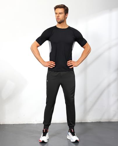 Displays the product being worn in a real-world athletic context to help shoppers visualize fit, style, and how the clothing looks when worn.