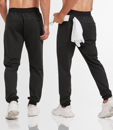 Demonstrates the functional pocket design and placement on the pants, showing shoppers the storage options available for carrying items like phones, wallets, or towels.