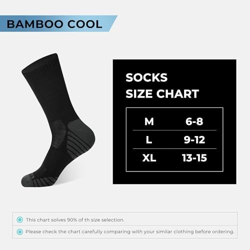 Provides a clear size chart to help shoppers select the correct sock size based on their measurements, reducing uncertainty and returns.