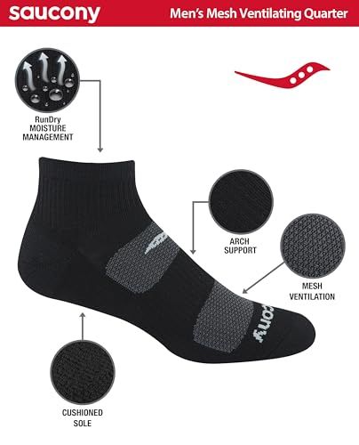 Breaks down the sock's physical construction and technical features to help shoppers understand the specific zones and materials that deliver performance benefits.