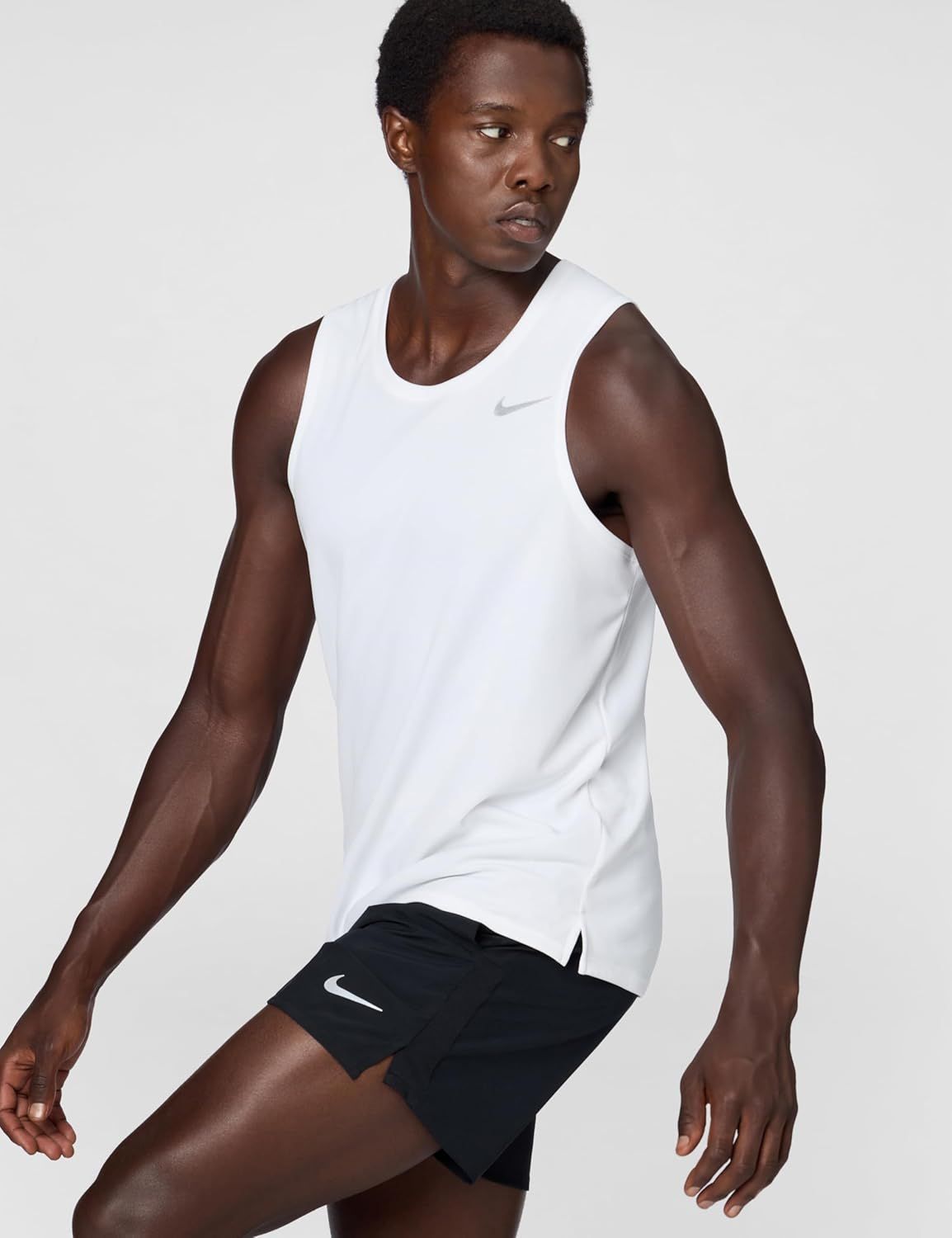 Demonstrates the product being worn in a real-world athletic context to help shoppers visualize fit, style, and how the apparel looks on a body in motion.