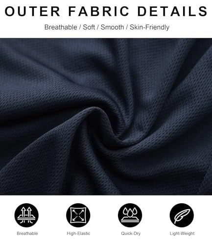 Communicates multiple fabric benefits through a close-up texture photo and icon-based feature callouts to reassure shoppers about material quality and comfort.