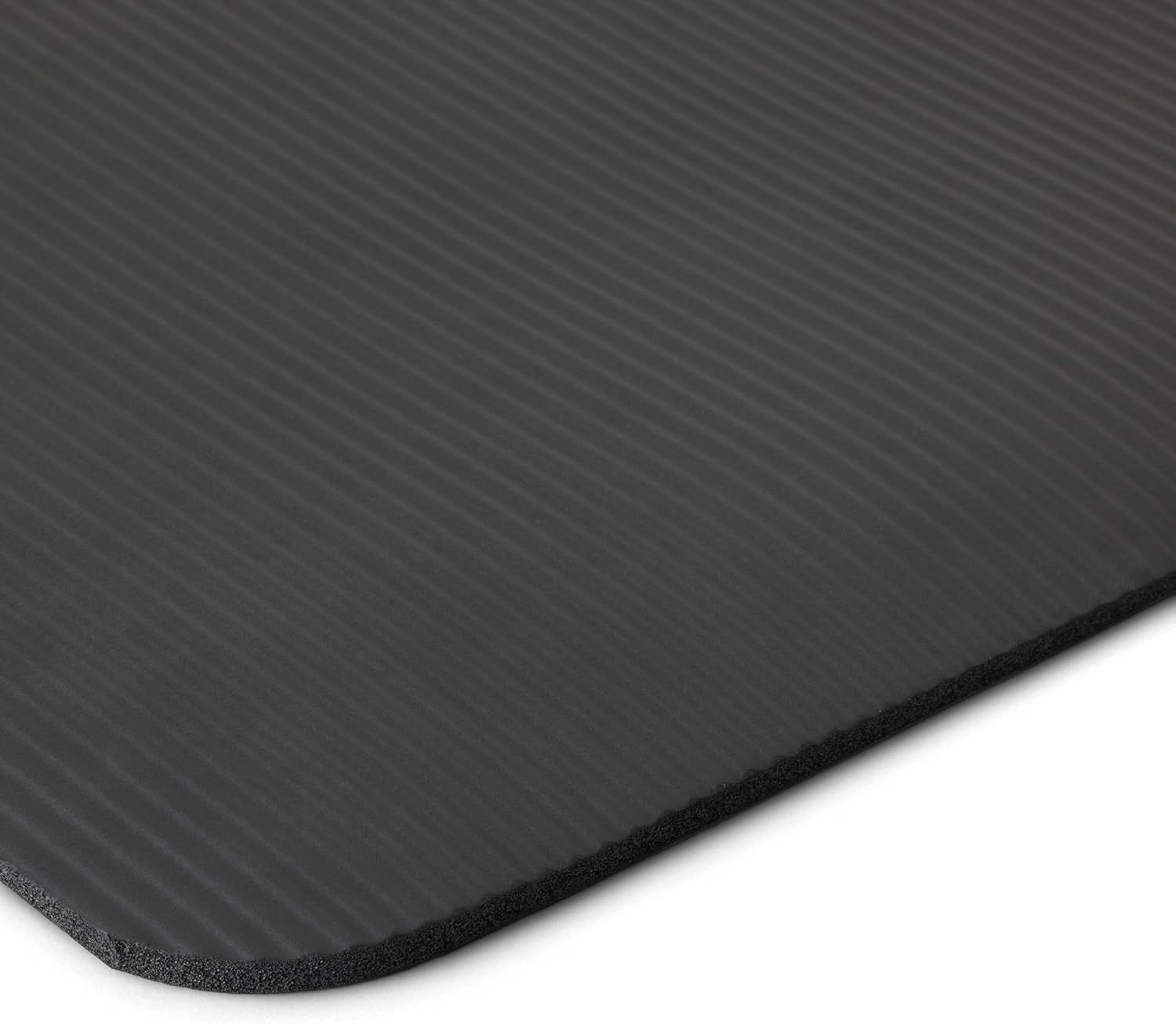 Provides a clean, detailed view of the product's textured surface and finished edge to help shoppers understand the material quality and construction.