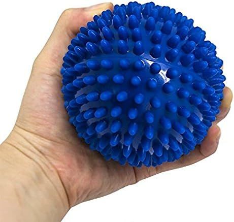 Shows the product held in a hand to give shoppers a clear visual reference for the physical size and scale of the massage ball.