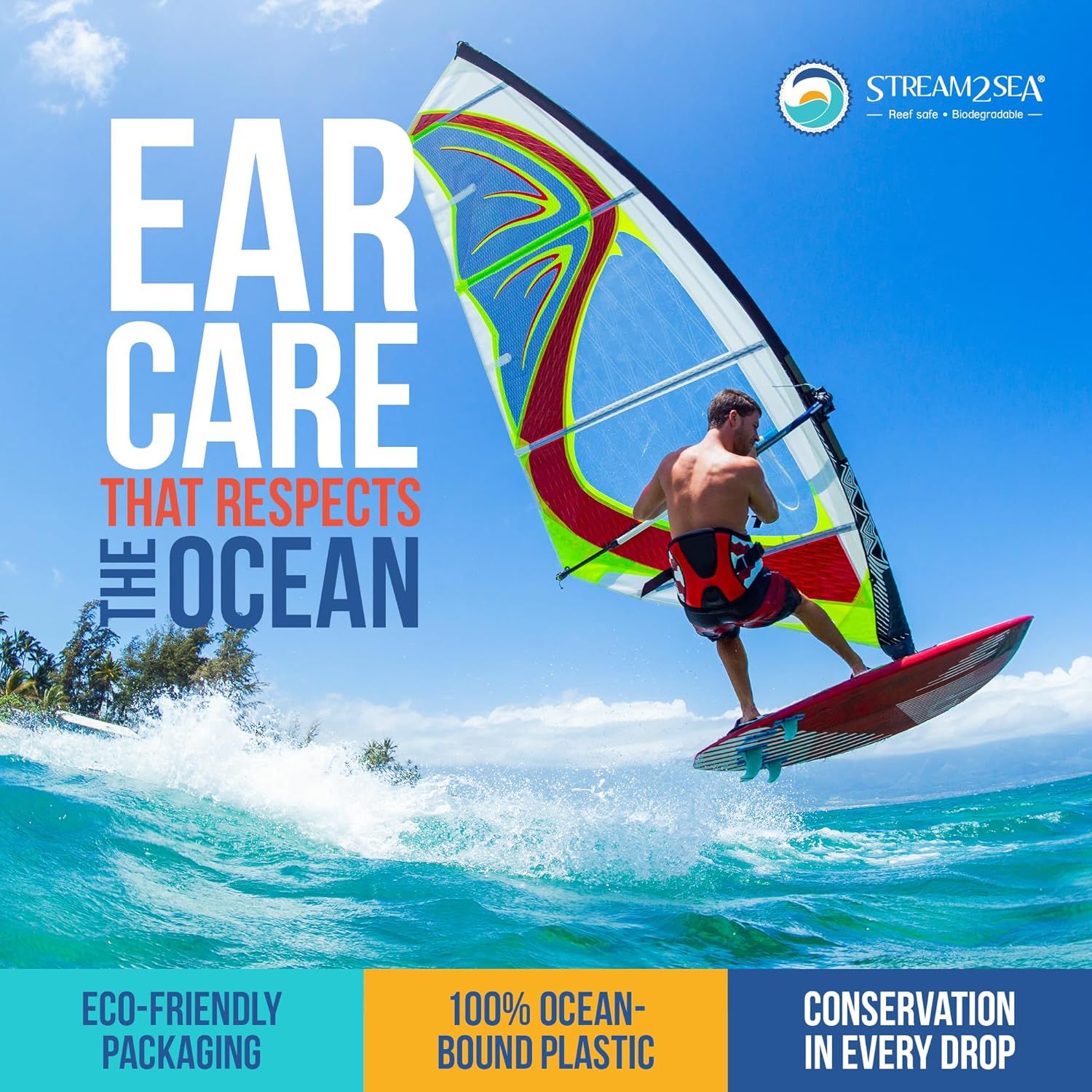 Communicates the brand's environmental responsibility by highlighting eco-friendly packaging, use of ocean-bound plastic, and conservation efforts to appeal to environmentally conscious shoppers.…