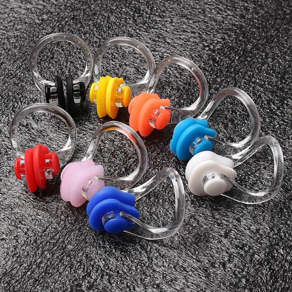 Shows all the color variations and components included in the product set, helping shoppers understand they receive multiple nose clips in different colors for variety or family use.