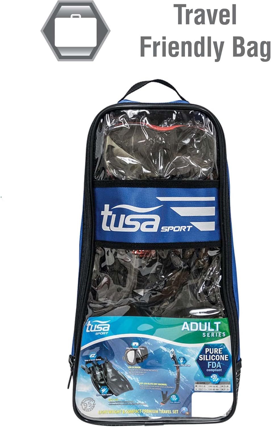 Communicates that the bag is designed for travel convenience and meets TSA requirements, reassuring shoppers that it's ideal for air travel.