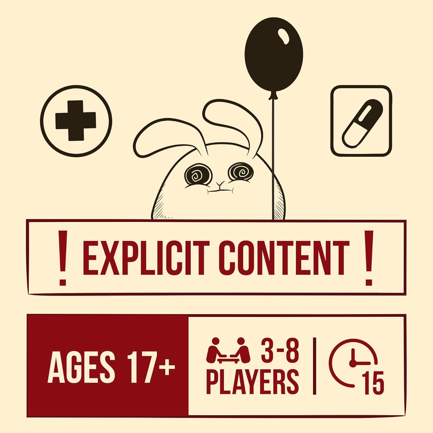 Communicates essential game information including age rating, player count, and play time to help shoppers understand if this game is appropriate for their needs.