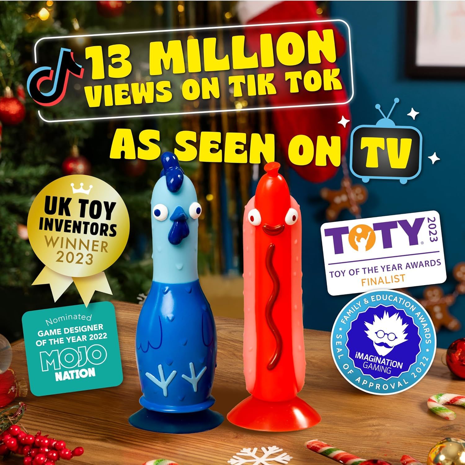 Builds credibility and social proof by showcasing the product's viral success on TikTok, TV appearances, and multiple award wins and nominations to reassure shoppers of its popularity and quality.…