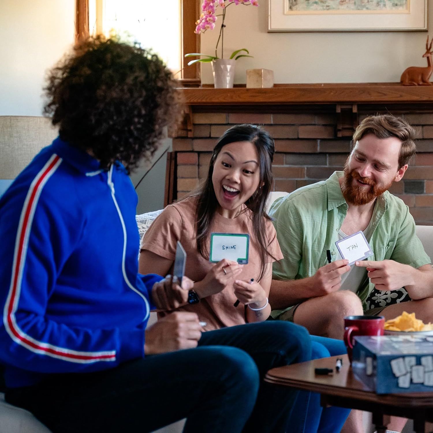 Demonstrates the product being used in a real-world social setting to show how it brings people together for fun and entertainment.