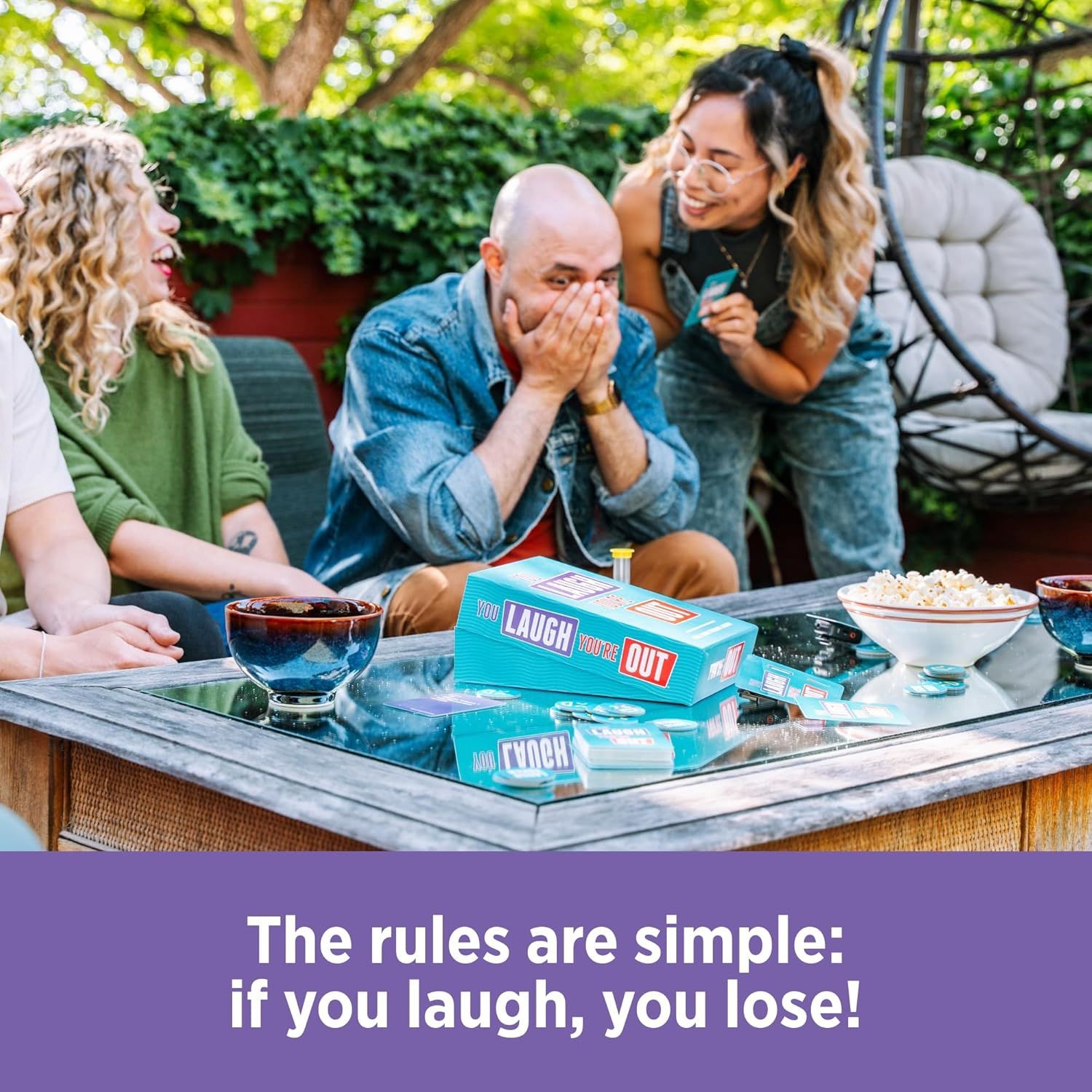 Demonstrates the product being enjoyed in a real-world social setting to show how it brings people together for fun and entertainment.