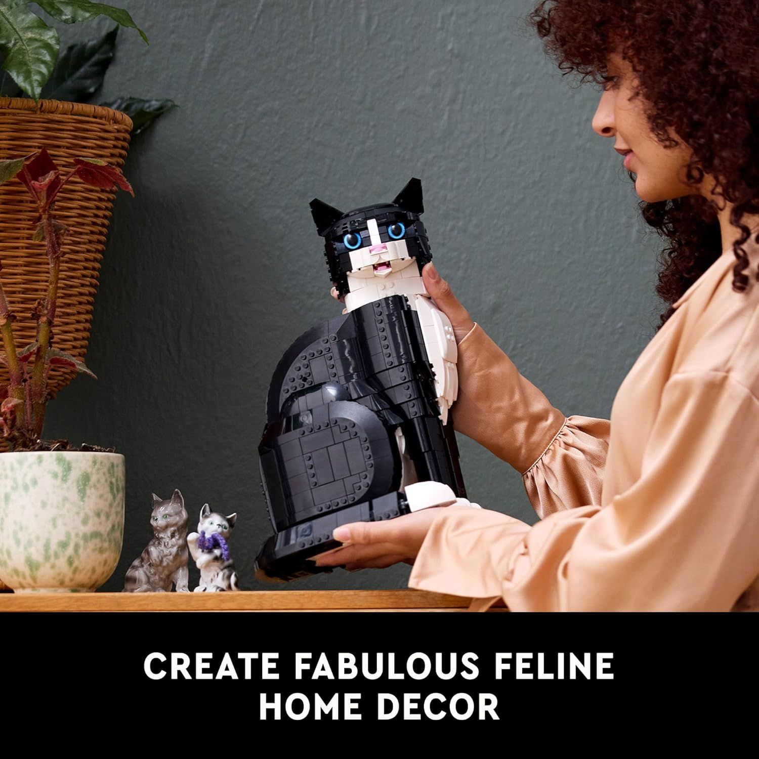 Demonstrates the product as a decorative piece for the home, showing it in a lifestyle setting to communicate its aesthetic appeal and display value.