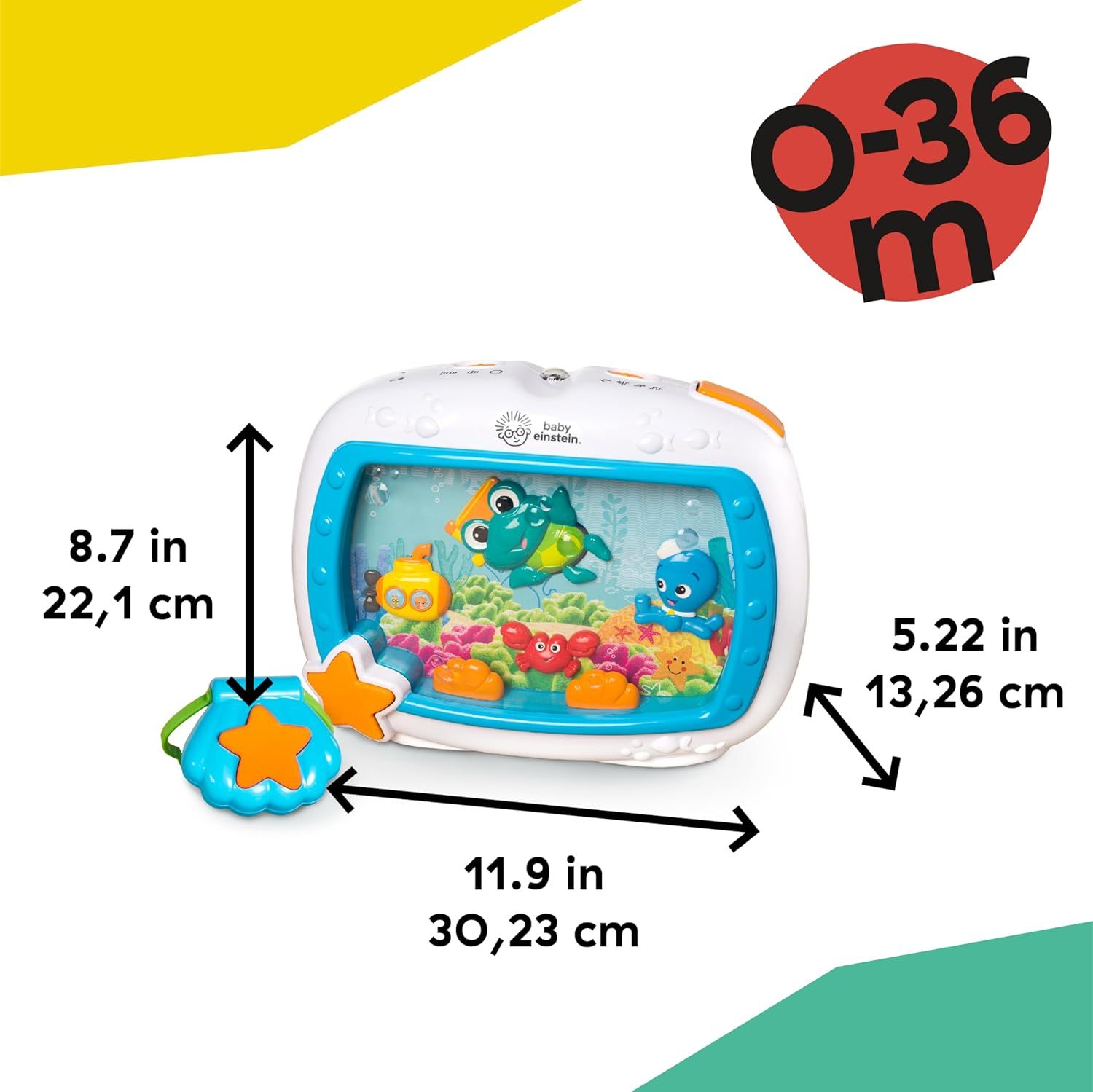 Communicates the exact physical dimensions of the product (height, width, depth) to help shoppers understand the size and ensure it fits their space or needs.