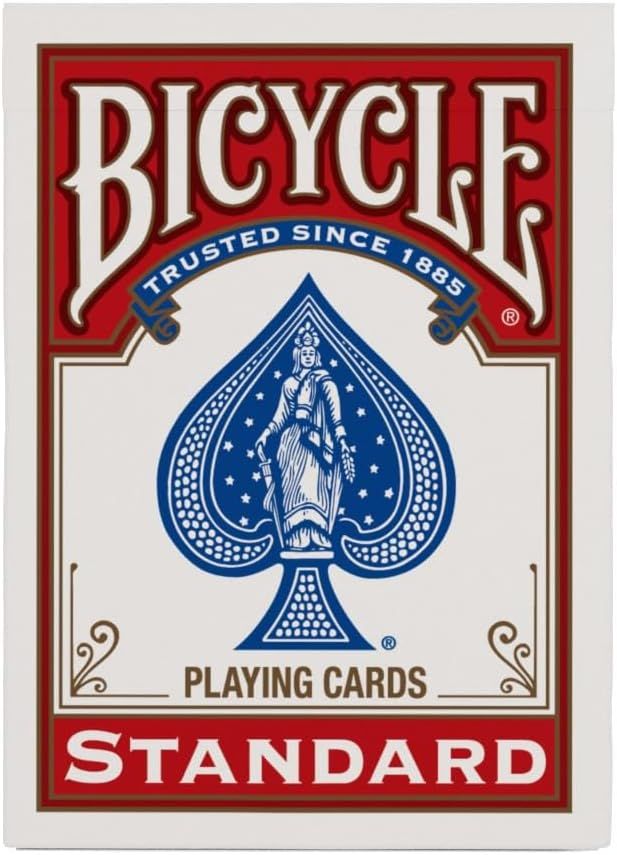 Communicates the Bicycle brand's long-standing heritage and trustworthiness to build shopper confidence in the product's quality and authenticity.