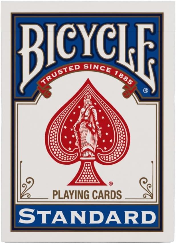 Communicates the Bicycle brand's long-standing heritage and trustworthiness to reassure shoppers of the product's quality and authenticity.