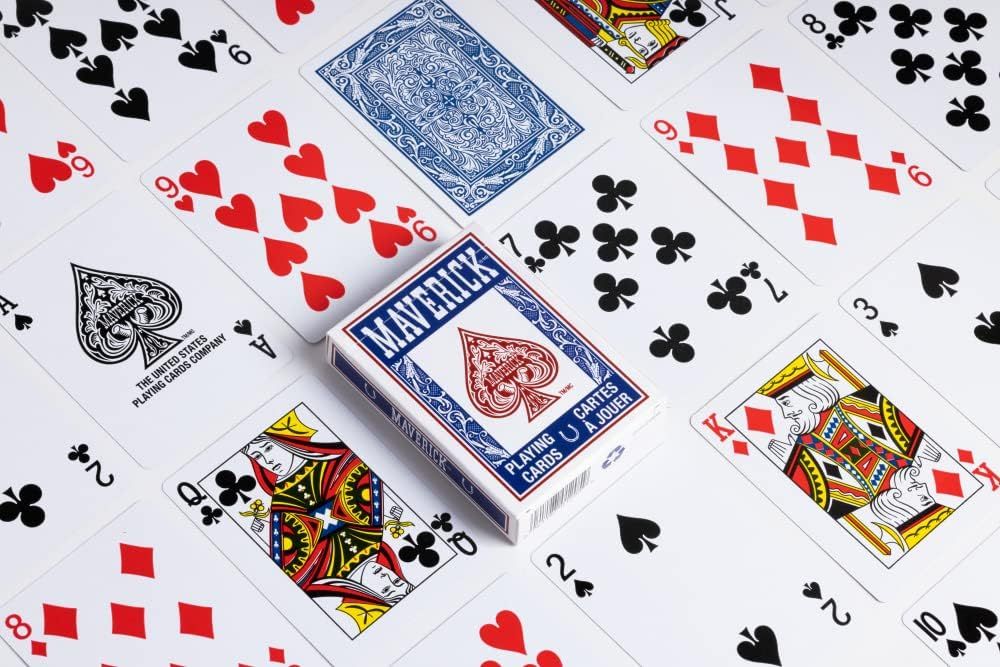 Shows the customer what is included in the purchase—a full deck of Maverick playing cards with all suits and face cards—to set clear expectations about the product contents.