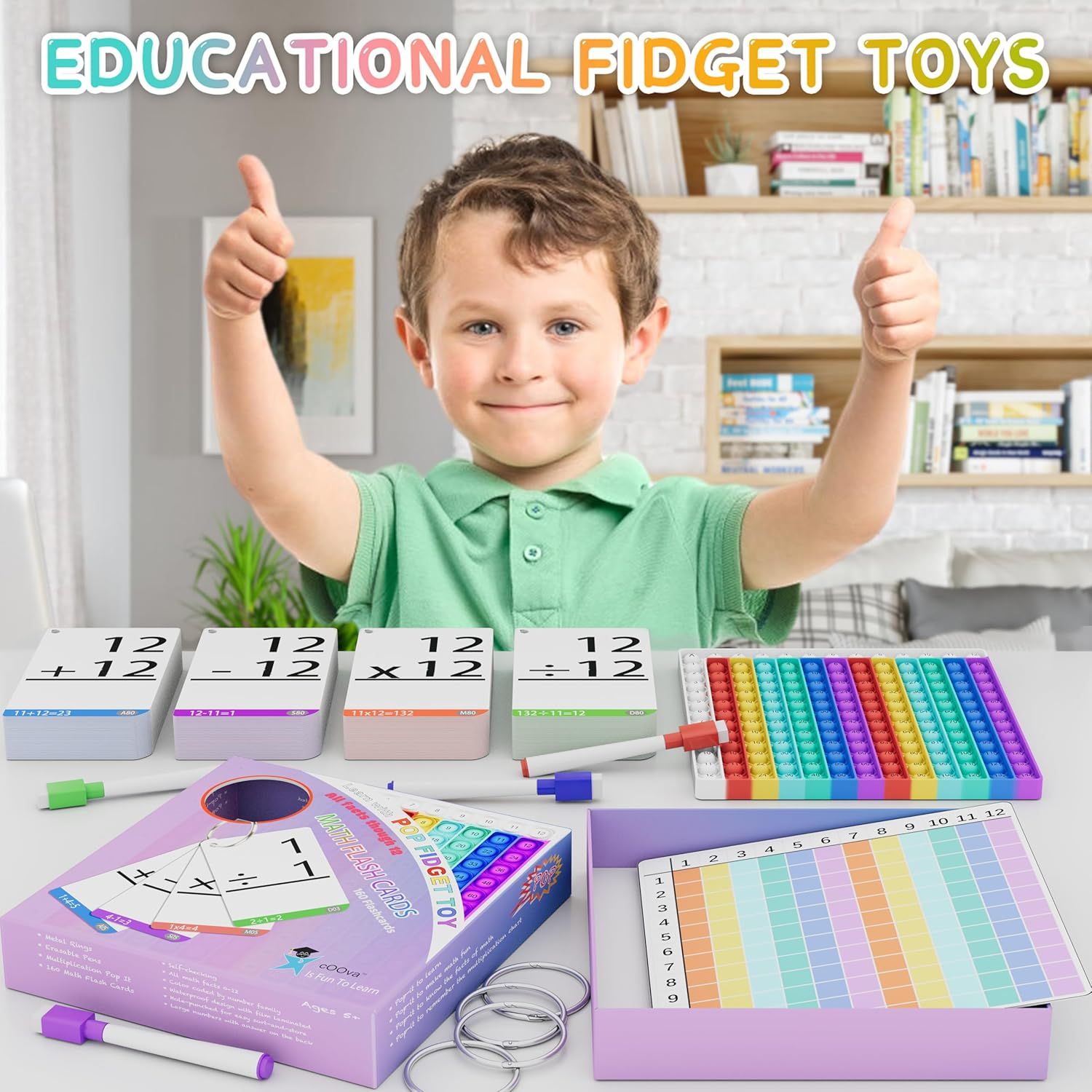 Shows all the educational components and accessories included in the kit to help parents understand the complete value and learning tools their child will receive.