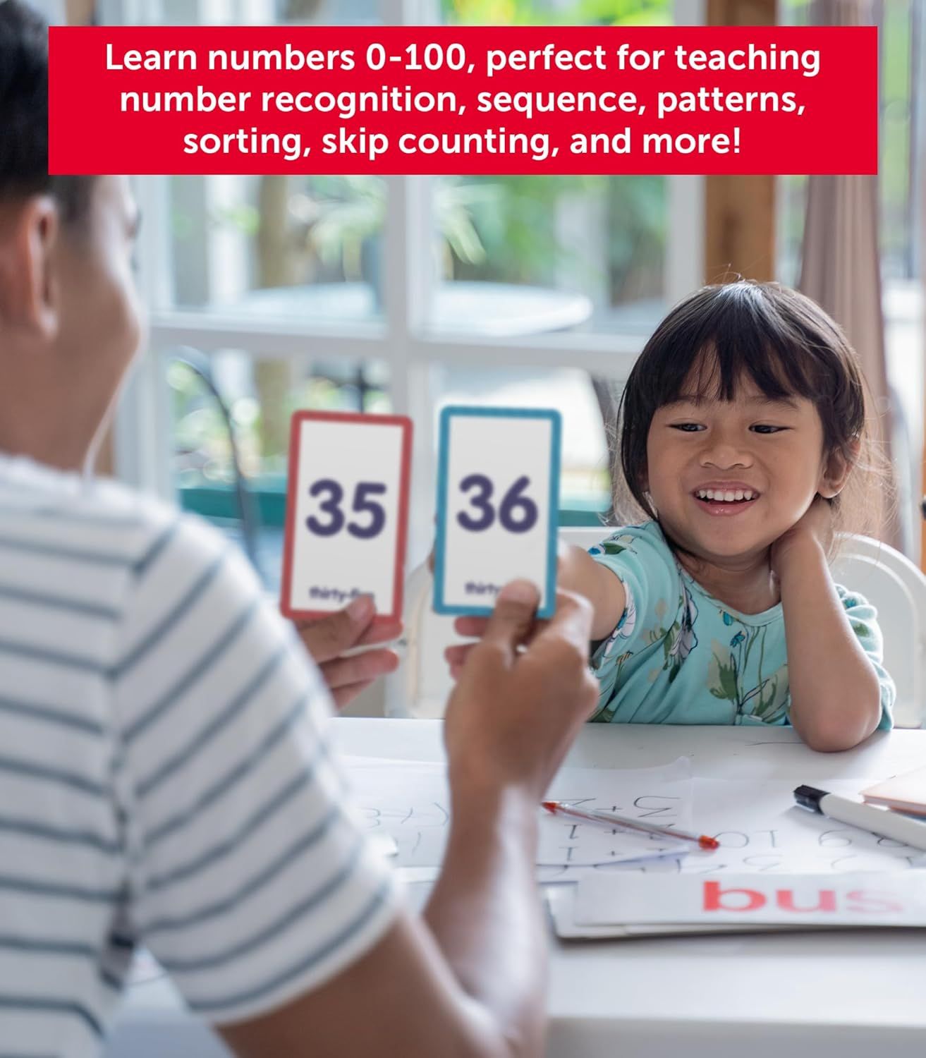 Demonstrates the multiple educational applications and learning activities this product supports, showing parents and educators how the product can be used to teach various math concepts to children.
