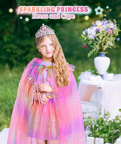 Shows the product being worn by a child in a real-world outdoor setting to help shoppers visualize how the costume looks when used, creating an aspirational and relatable context for the dress-up…