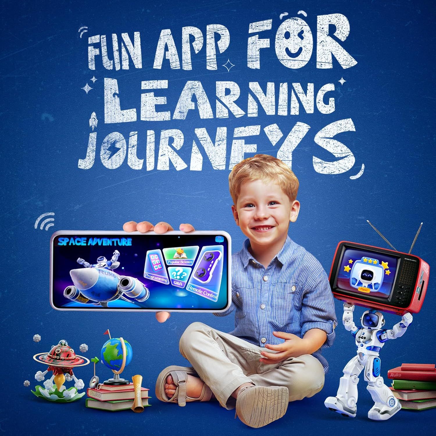 Communicates that the product makes learning fun and engaging for children, positioning it as an educational tool that kids will enjoy using.