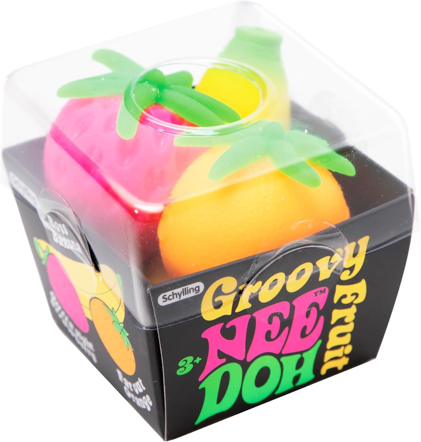 Shows the customer exactly what items are included in the package: three colorful pineapple-shaped cups with straws, helping shoppers understand the full value of the bundle.