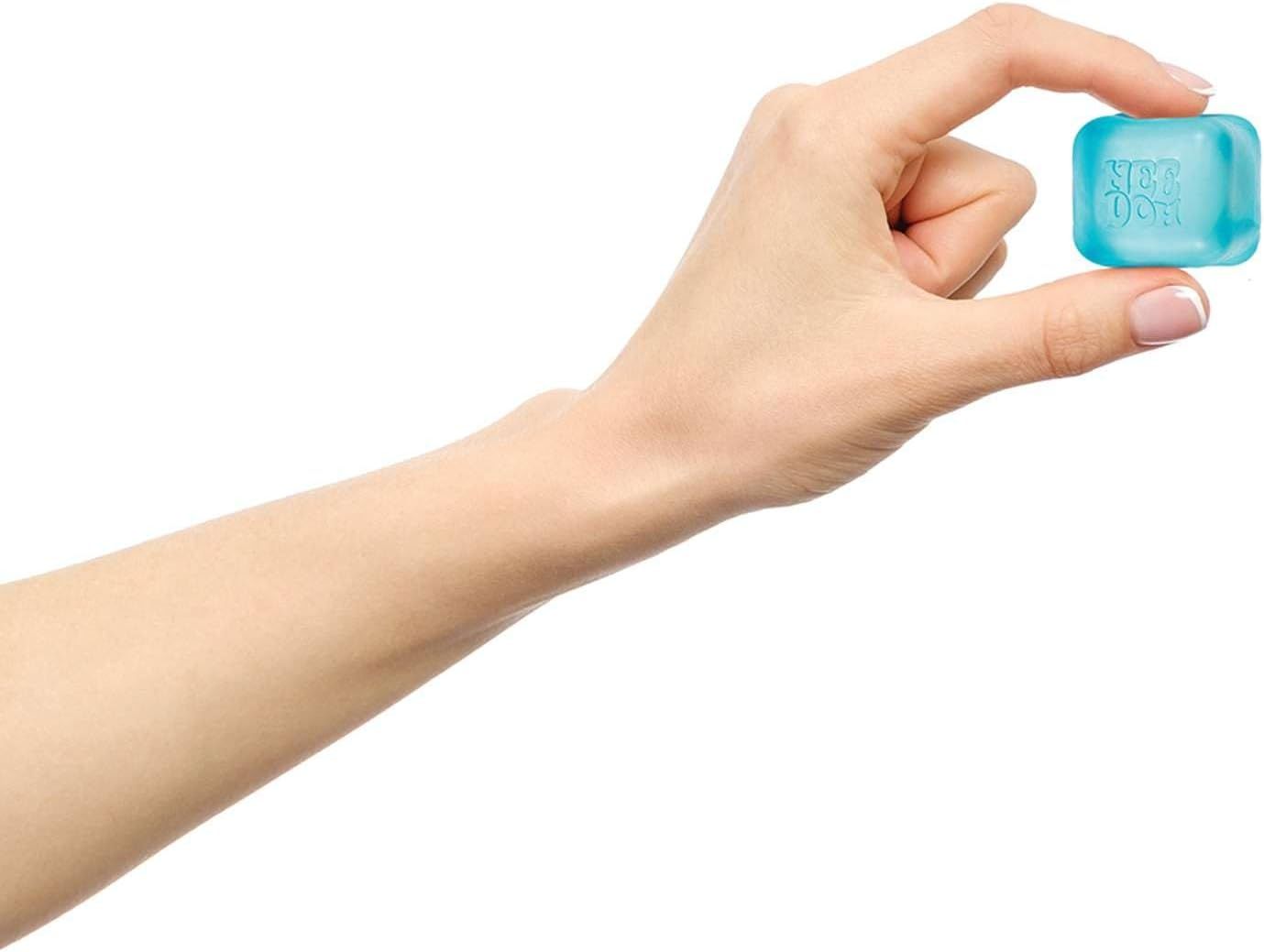 Demonstrates the small, portable size of the product by showing it held between two fingers, reassuring shoppers that it is travel-friendly and easy to handle.