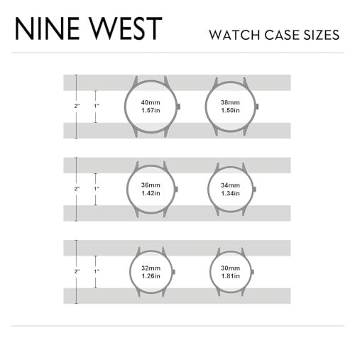 Provides precise measurements of different watch case sizes to help shoppers choose the right fit for their wrist.